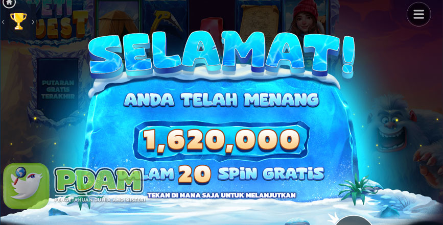 Cara Mudah Mendapatkan Jackpot Slot Yeti Quest di Situs Rtp8000