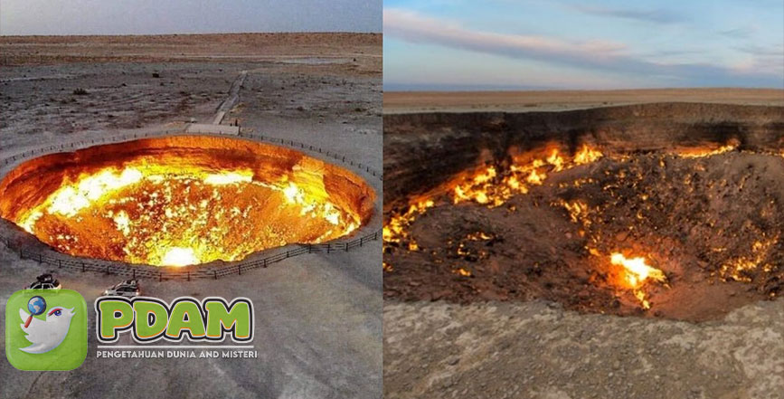 Kawah Gas Darvaza di Sebut Door To Hell Ladang Gas Alam