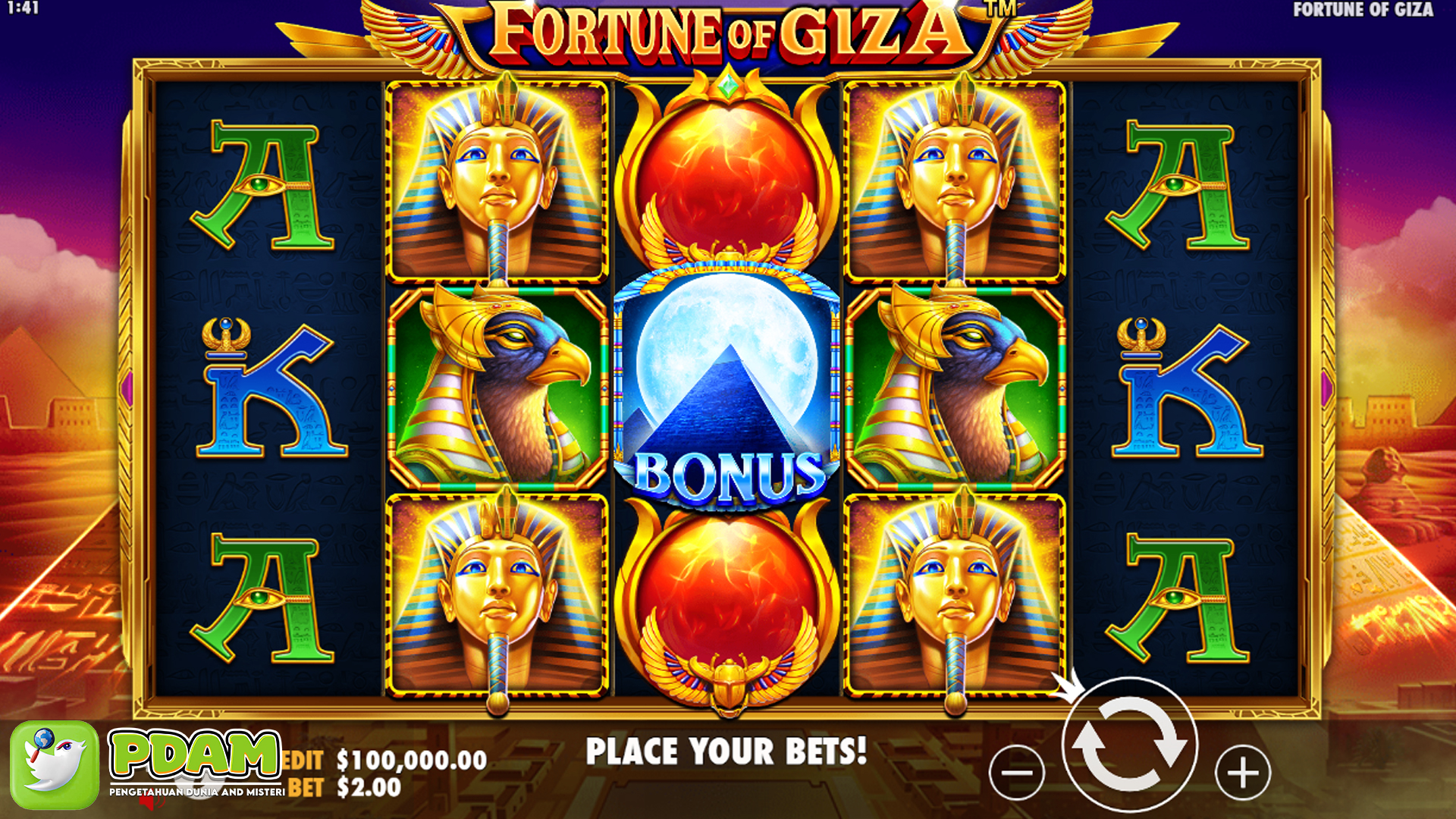 Pintu Gerbang Kekayaan Firaun di Slot Fortune of Giza