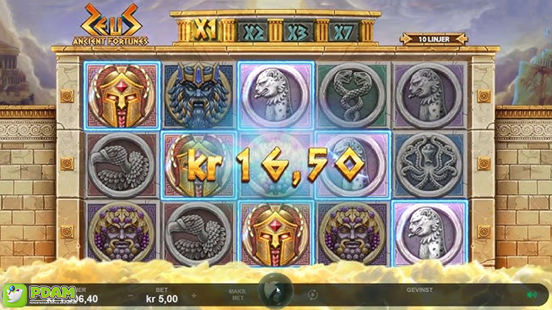 Slot Ancient Fortunes: Zeus Kilatan Petir, Hujan Kemenangan